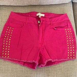 Nicki Minaj Studded Shorts - Pink New W/O Tag  Sz 9/10